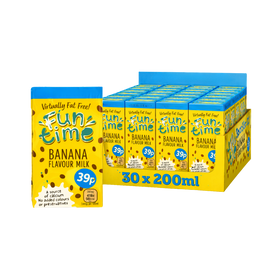 Fun Time Banana Flavour Milk 30 x 200ml