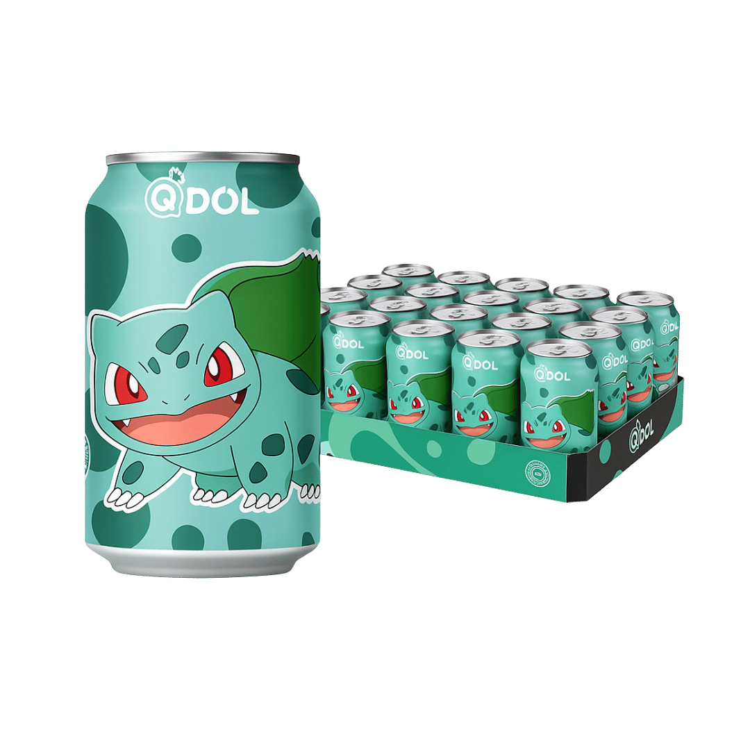 QDOL Grape Sparkling Water Pokemon Bulbasaur Special Edition (China)