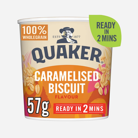 Quaker Oat So Simple Caramelised Biscuit Porridge Cereal Pots