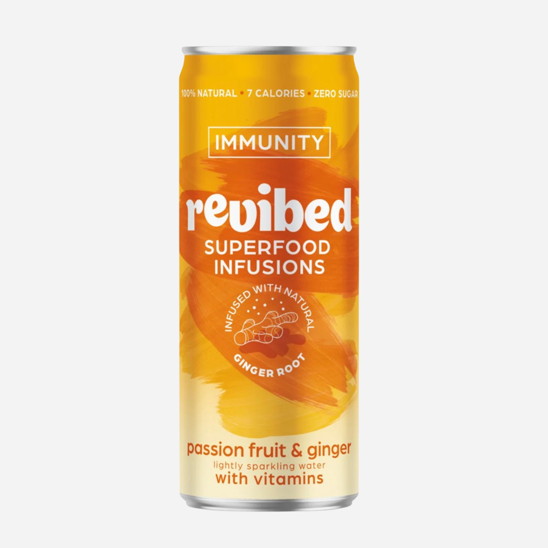 Revibed Drinks - Passionfruit & Ginger Sparkling Water