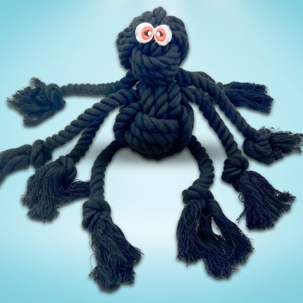 Spider Rope Halloween Dog Toy