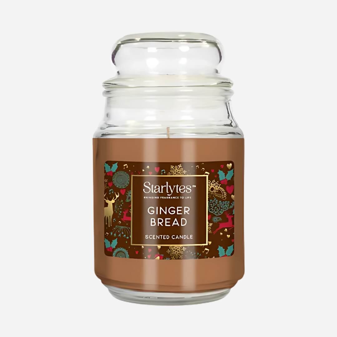 Starlytes Ginger Bread Scented Large Jar Candle