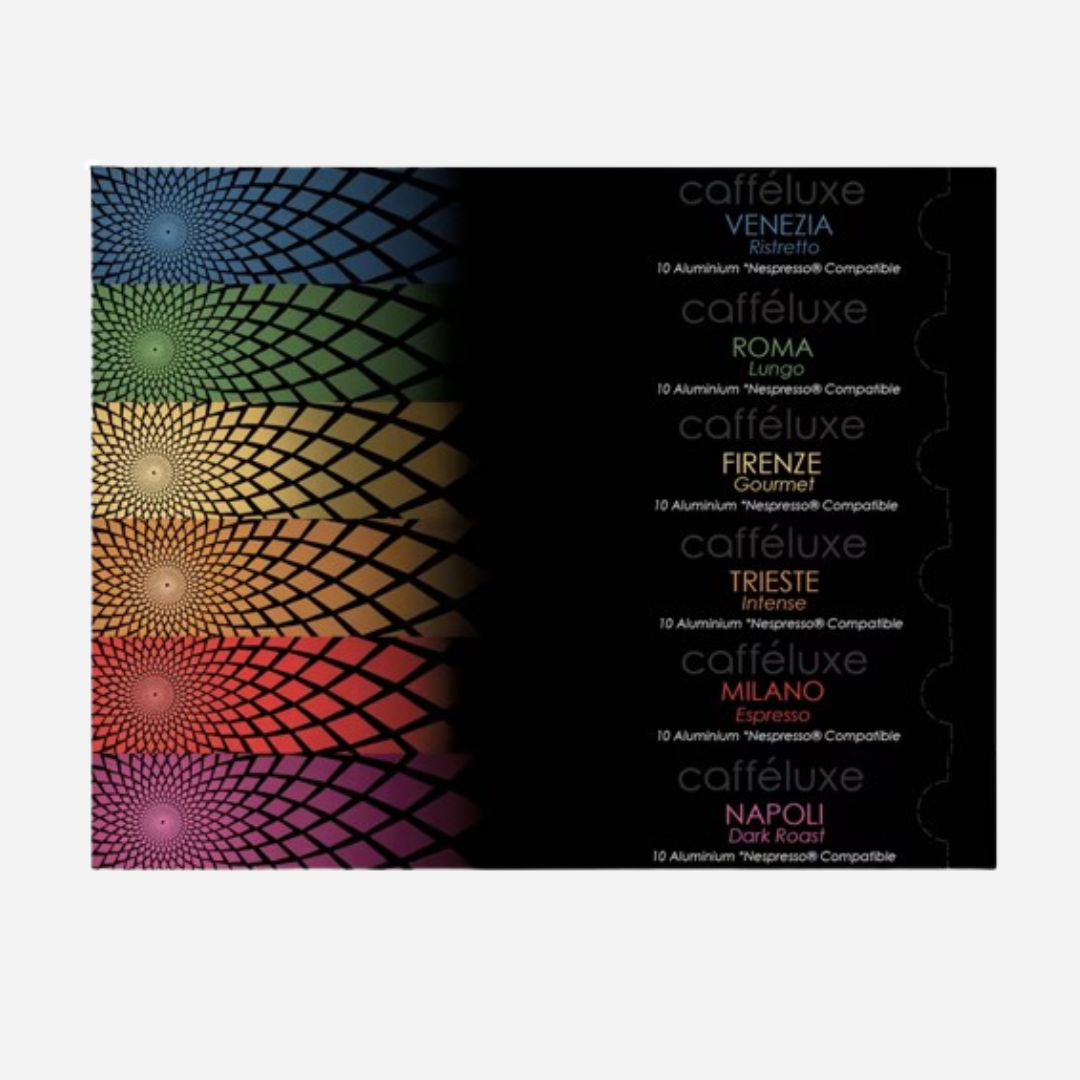 Cafféluxe Taste of Italy Variety Gift Nespresso Coffee Pods 60 Pack