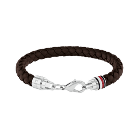 Tommy Hilfiger Iconic Leather Bracelet Gents Brown