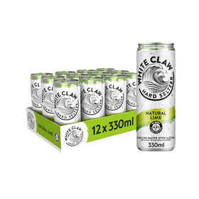 White Claw Hard Seltzer Natural Lime – Case of 12 x 330ml Cans