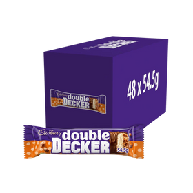 Cadbury Double Decker Chocolate Snack Bars 48 x 54.5g Bars