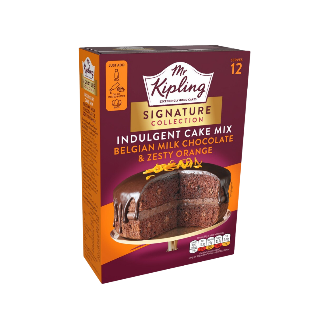Mr Kipling Signature Milk Chocolate & Orange Cake Mix