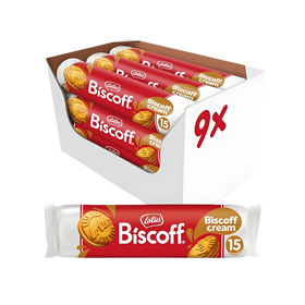 Lotus Biscoff - Sandwich Biscuits With Biscoff Cream Filling Case of 9 x 150g
