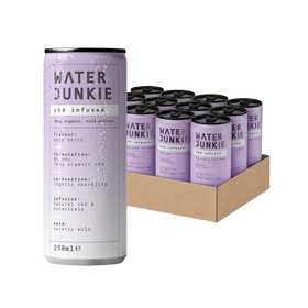 Water Junkie CBD Wild Berry 12 x 250ml Cans
