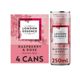 London Essence Co. Raspberry & Rose Soda 4 x 250ml