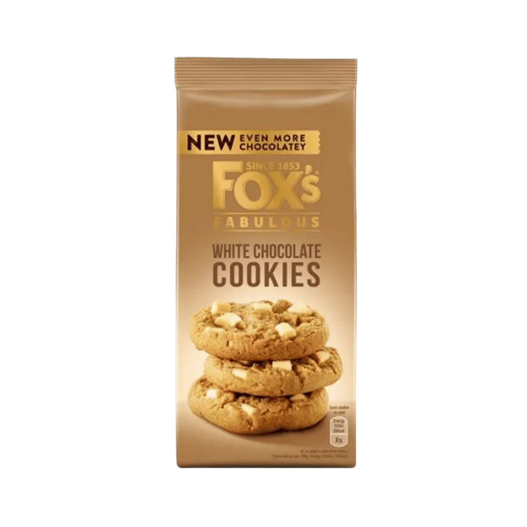 Fox's Fabulous White Chocolate Cookies 180g Pack
