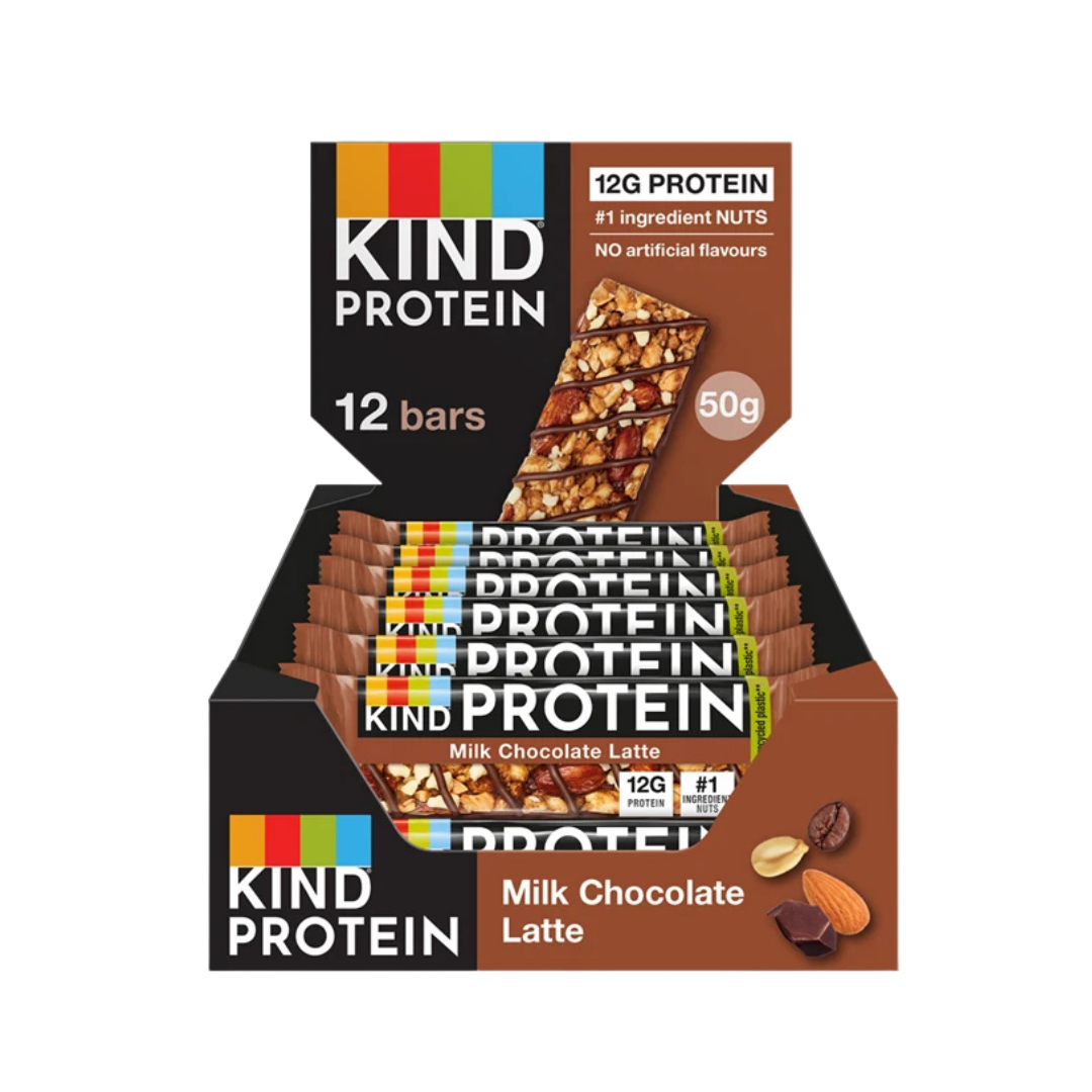 Kind Protein Bar Milk Chocolate Latte 50g - Case of 12 x 50g