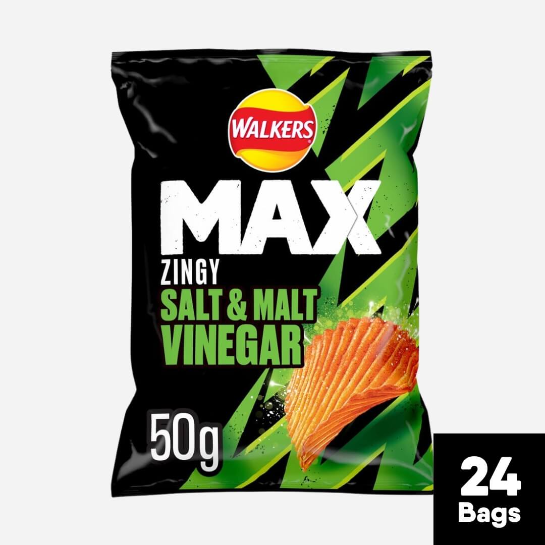 Walkers Max Zingy Salt & Vinegar Crisps