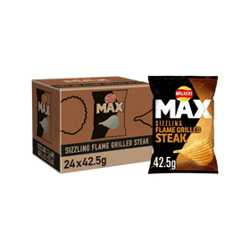 Walkers Max Flame Grilled Steak Flavour 24 x 42.5g