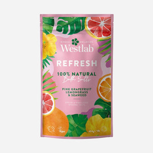 Westlab Refresh Pink Grapefruit Lemongrass & Seaweed Bath Salts