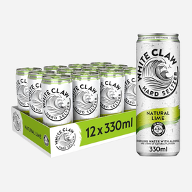 White Claw Hard Seltzer Natural Lime – Case of 12 x 330ml Cans