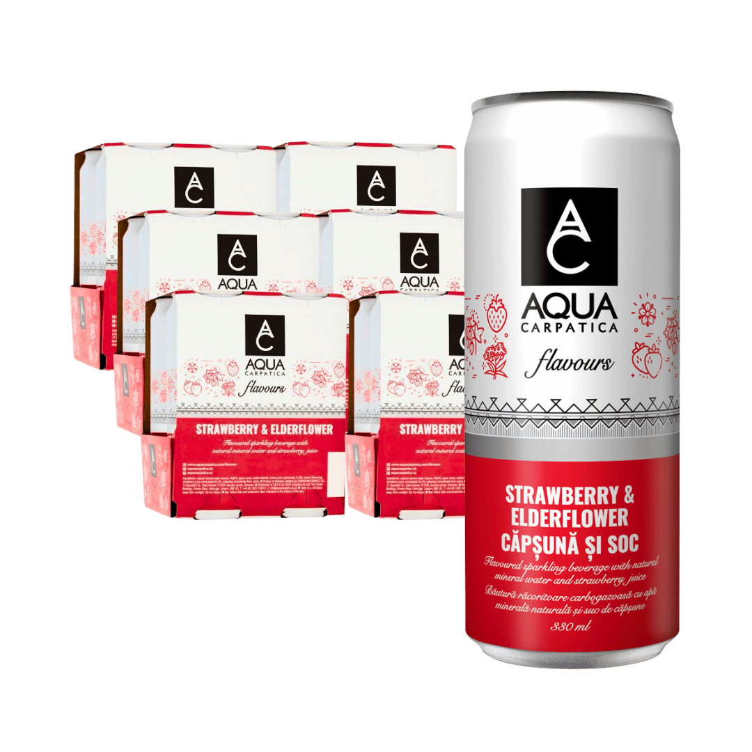 Aqua Carpatica Strawberry & Elderflower Natural Mineral Water