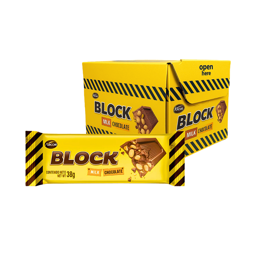 Arcor Block Argentinian Milk Chocolate With Peanuts