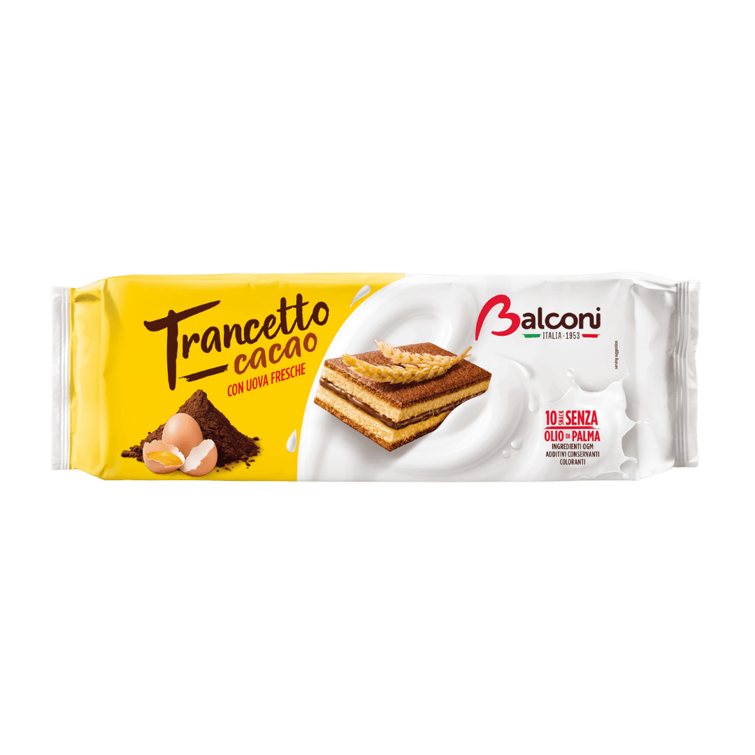 Balconi Trancetto Cacao Cocoa Cream Filling Cake Bars