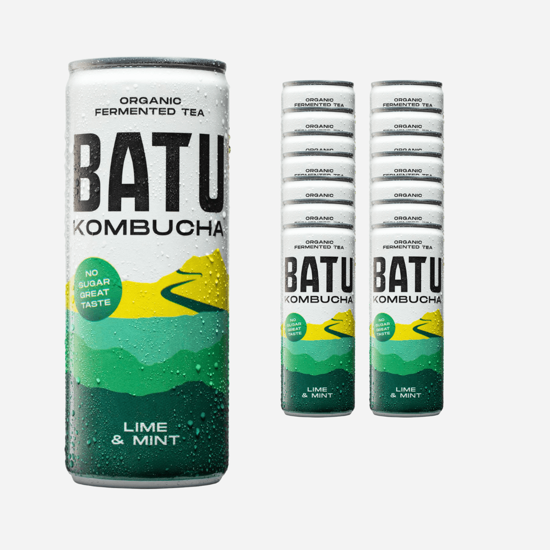 Batu Kombucha Organic Fermented Tea Lime & Mint