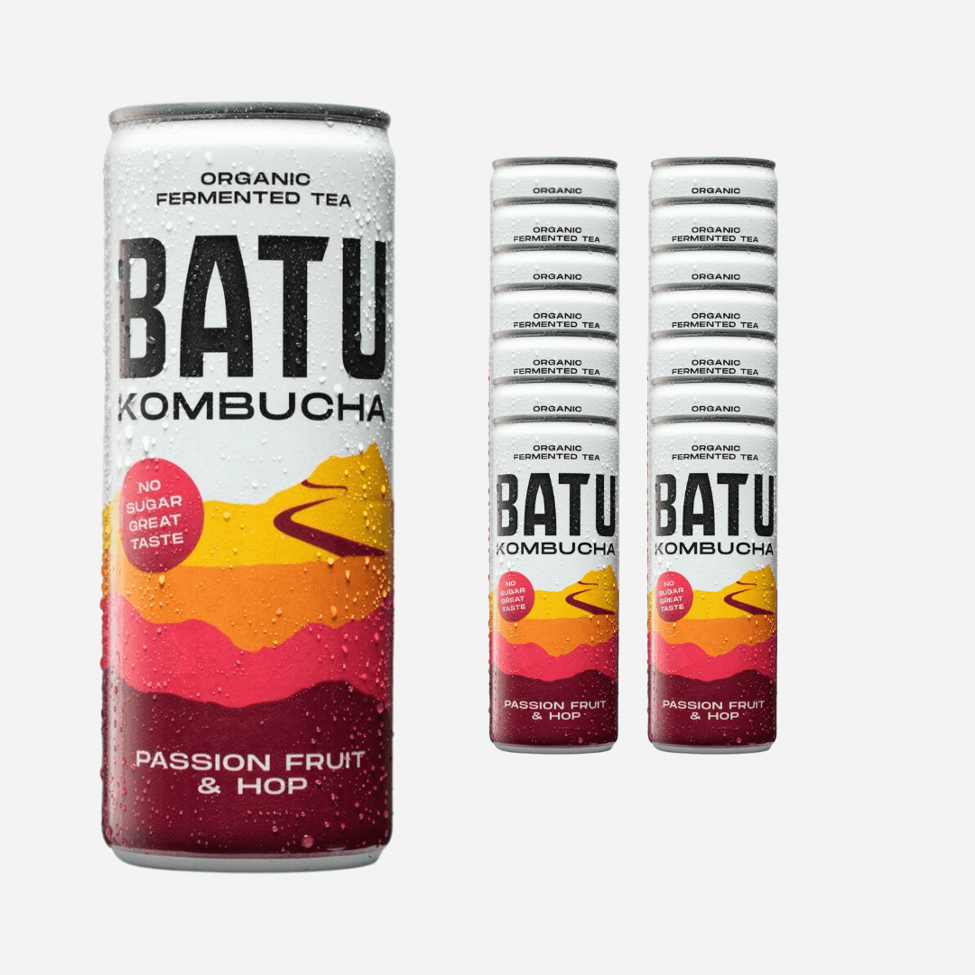 Batu Kombucha Organic Fermented Tea Passion Fruit & Hop