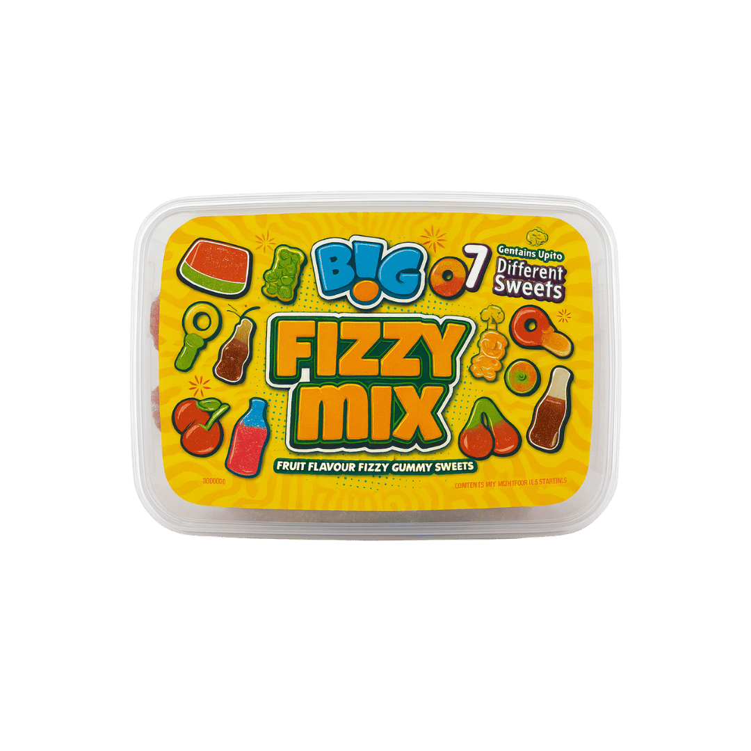 Big Fizzy Mix Fruit Flavoured Gummy Sweets