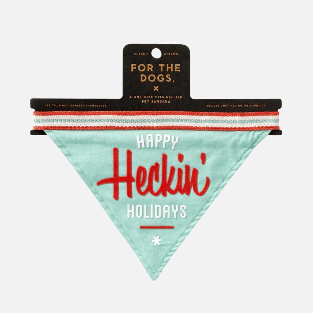 Brass Monkey Happy Heckin' Holidays Pet Dog Bandana