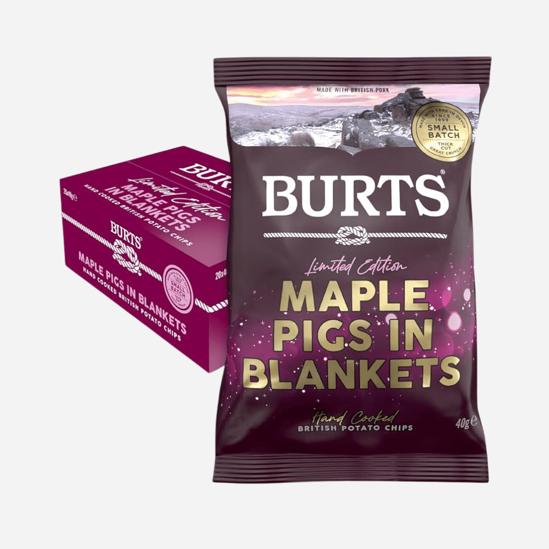 Burts Limited Edition Maple Pigs In Blankets Hand Cooked Crisps