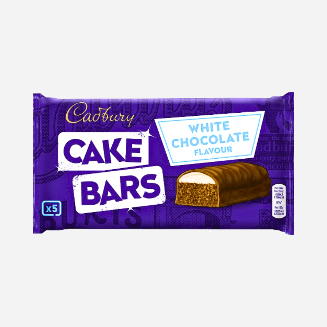 Cadbury White Chocolate Flavour Cake Bars