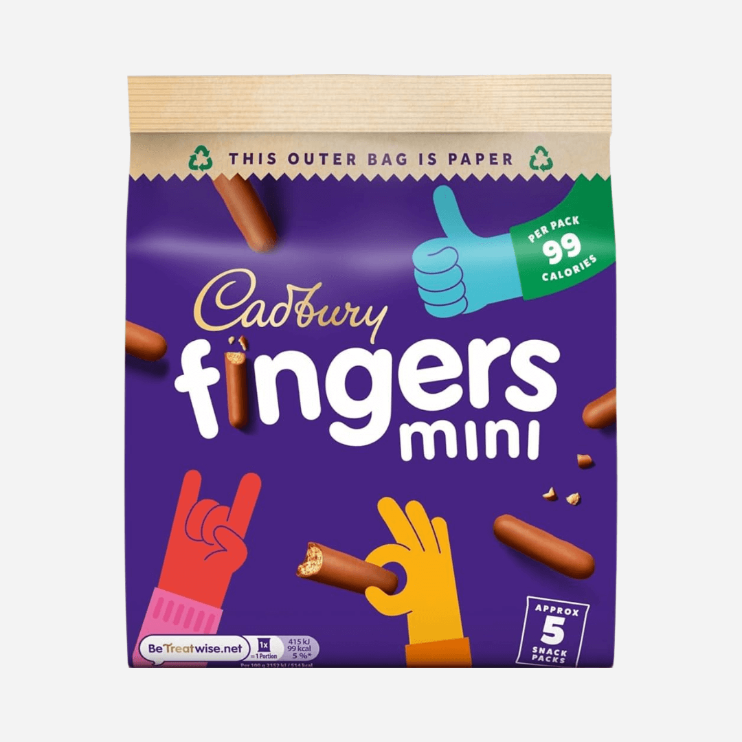 Cadbury Fingers Milk Chocolate Mini Biscuits Multipack