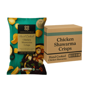 Co Op Irresistable Hand Cooked Chicken Shawarma Crisps