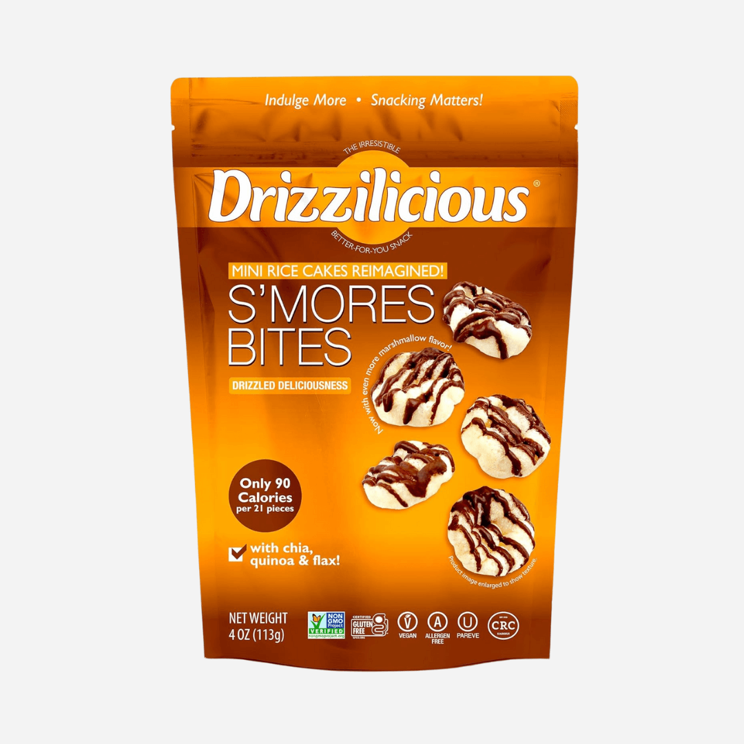 Drizzilicious S'Mores Mini Rice Cake Bites