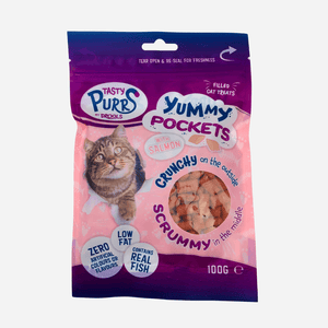 Drools Tasty Purrs Yummy Pockets With Salmon Cat Treats