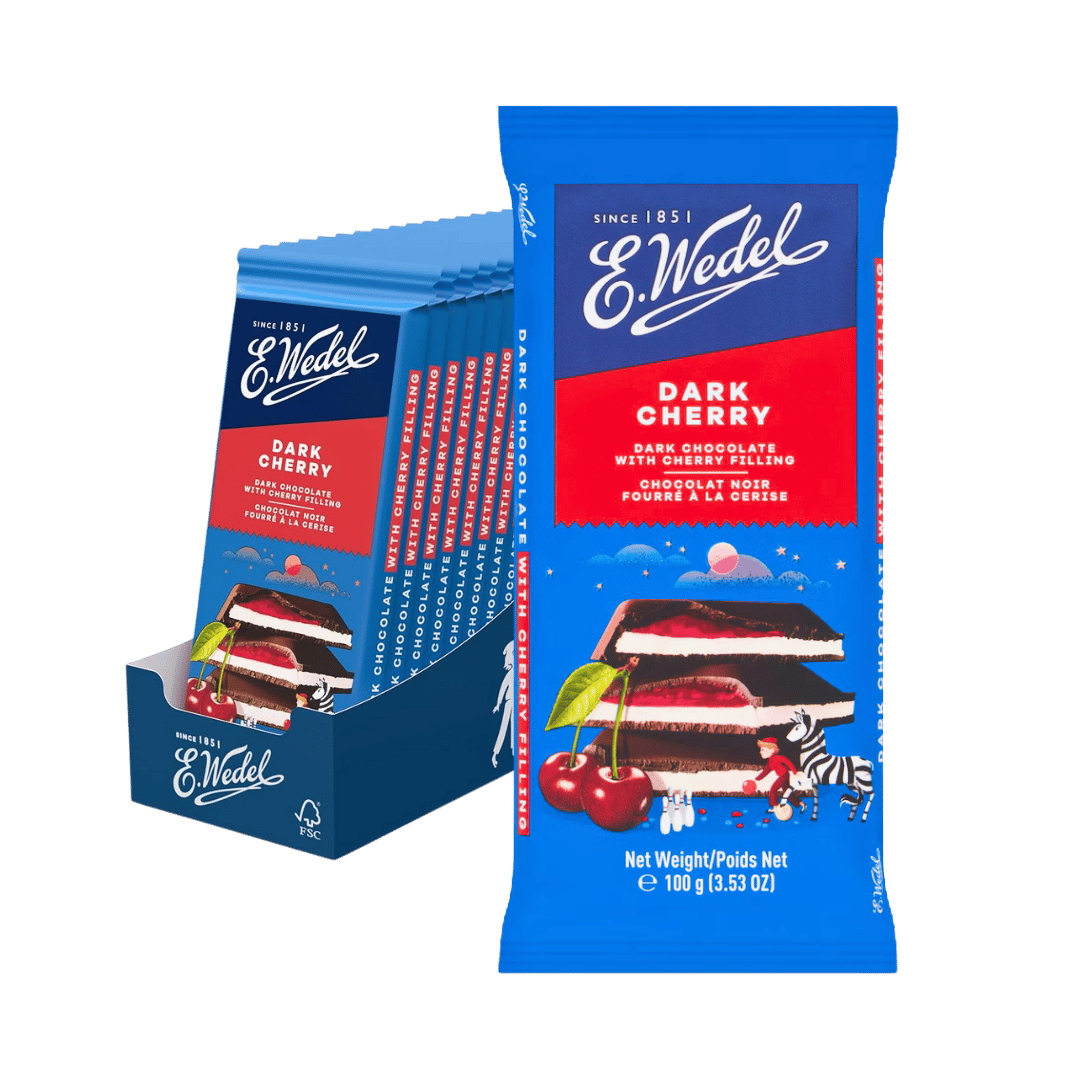 E. Wedel Dark Chocolate with Cherry Filling