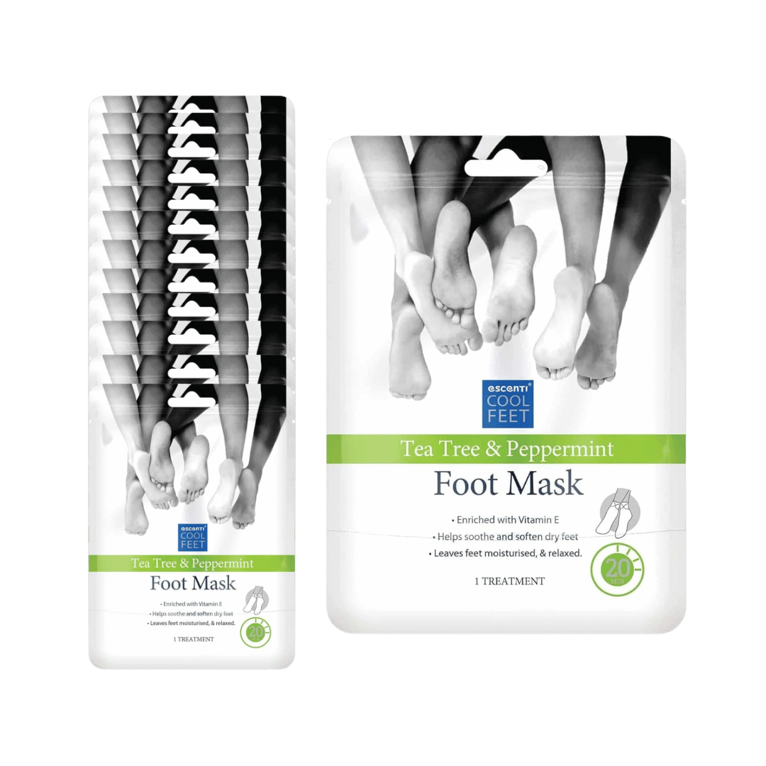 Escenti Tea Tree & Peppermint Refreshing Foot Mask