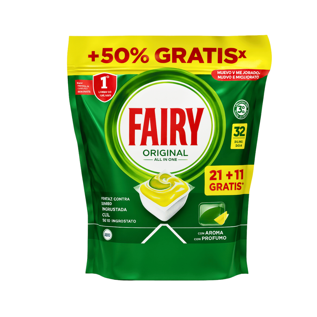 Fairy All-in-One Dishwasher Capsules Lemon
