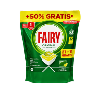 Fairy All-in-One Dishwasher Capsules Lemon
