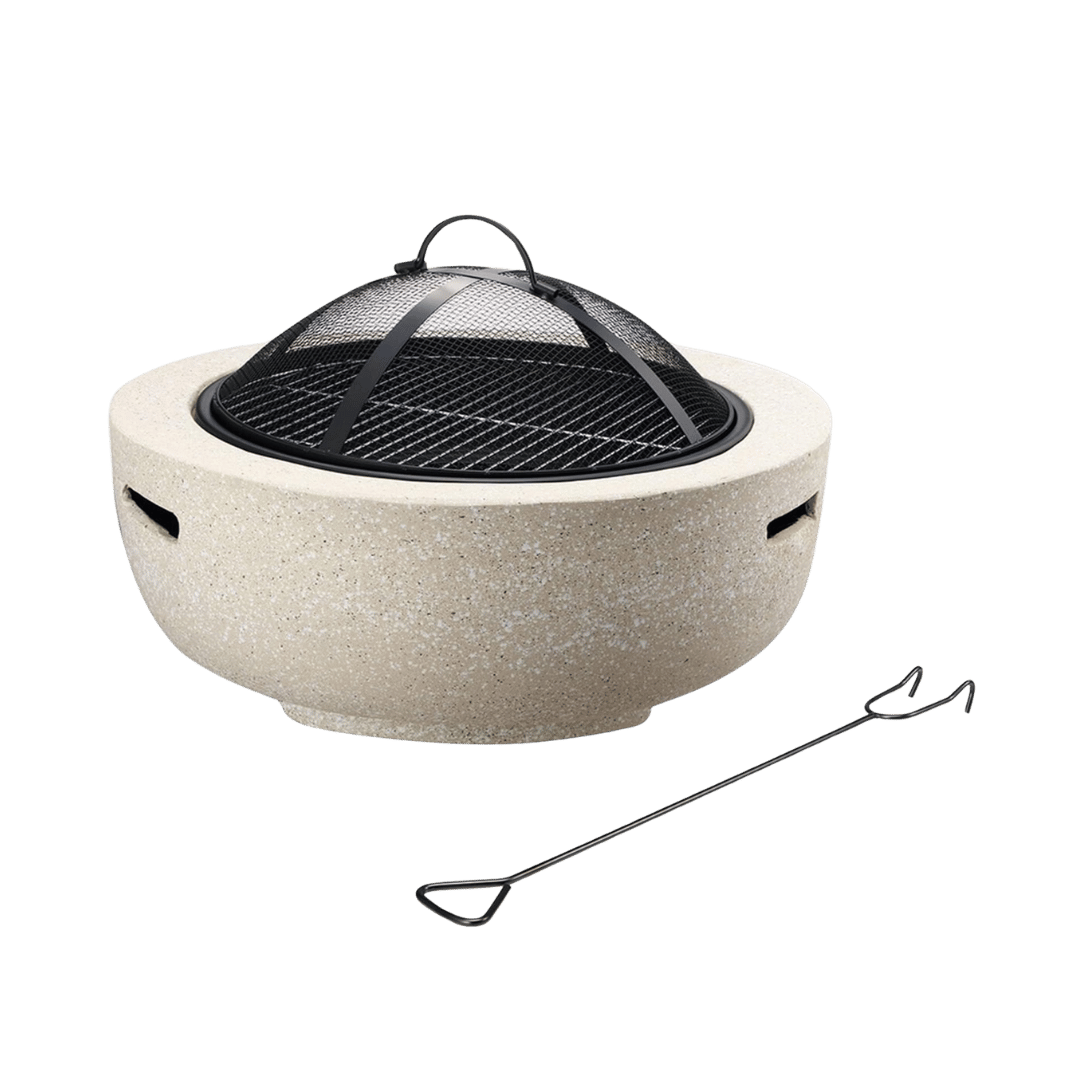 Gr8 Garden Outdoor Heater Round Fire Pit & BBQ Grill