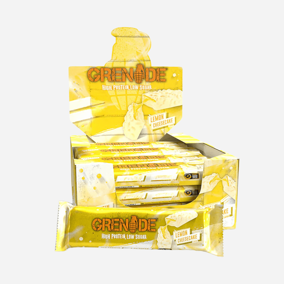 Grenade High Protein Low Sugar Lemon Cheesecake Flavour Snack Size Bars