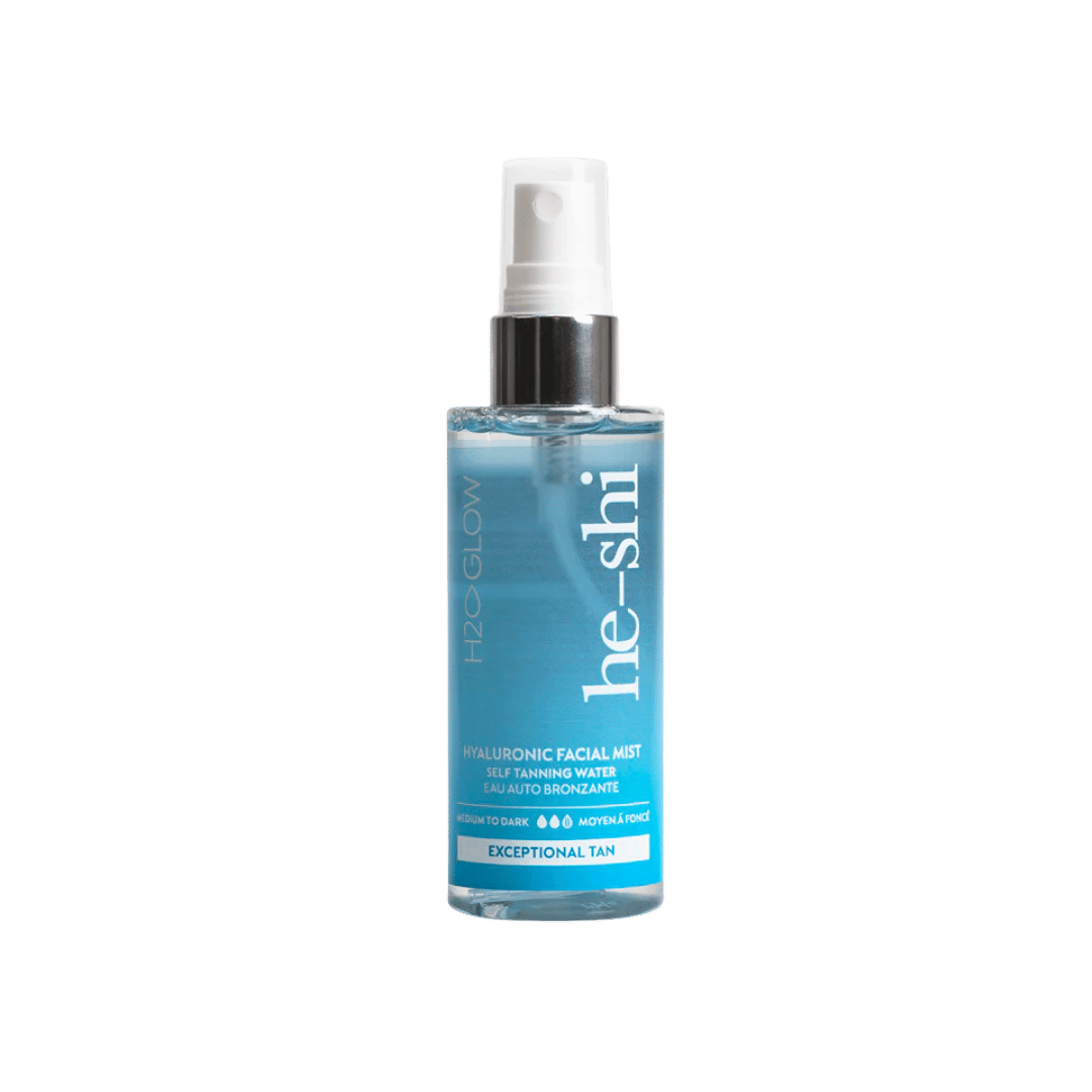 He-Shi H2O Glow Hyaluronic Facial Tanning Mist Exceptional Tan