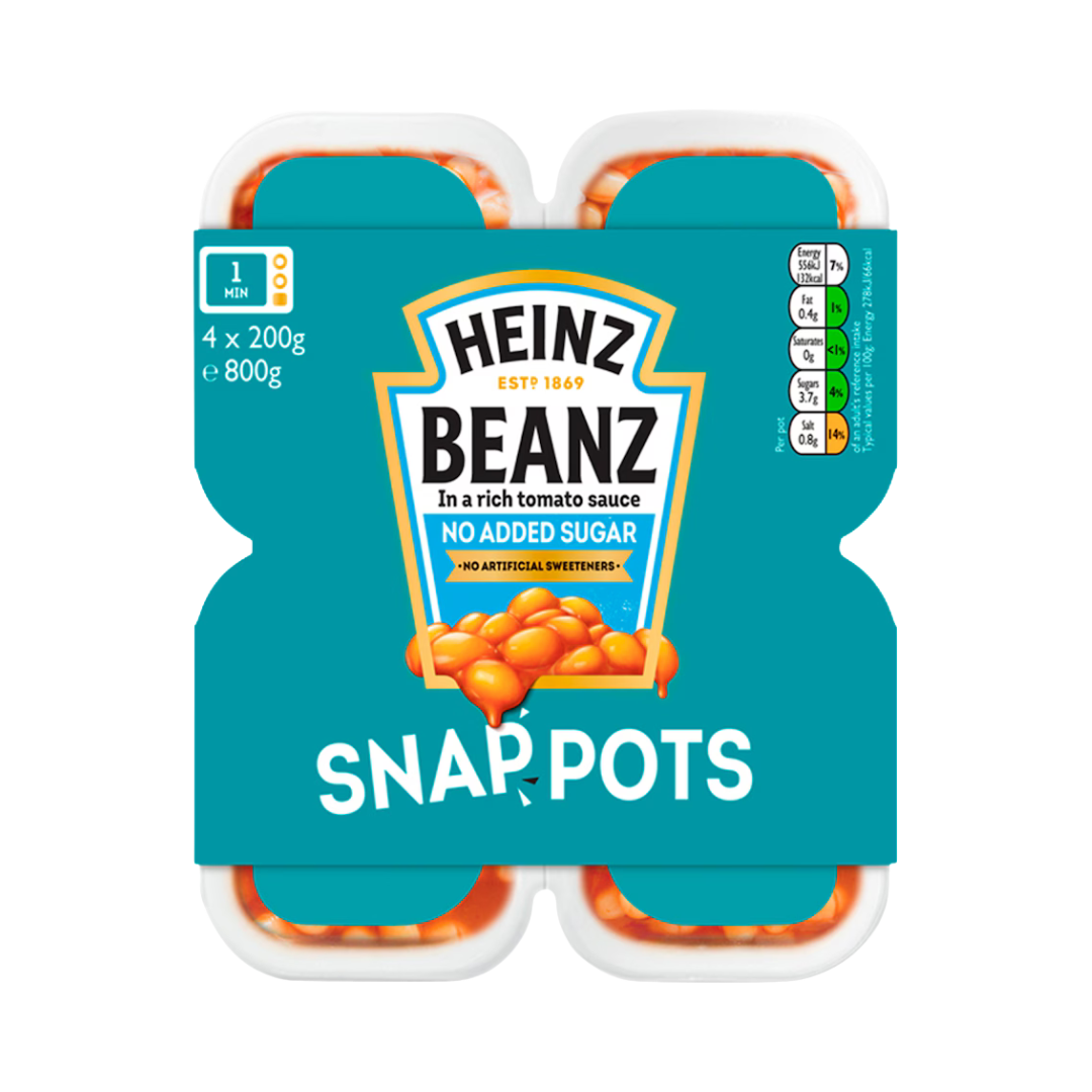 Heinz No Added Sugar Beanz Snap Pods