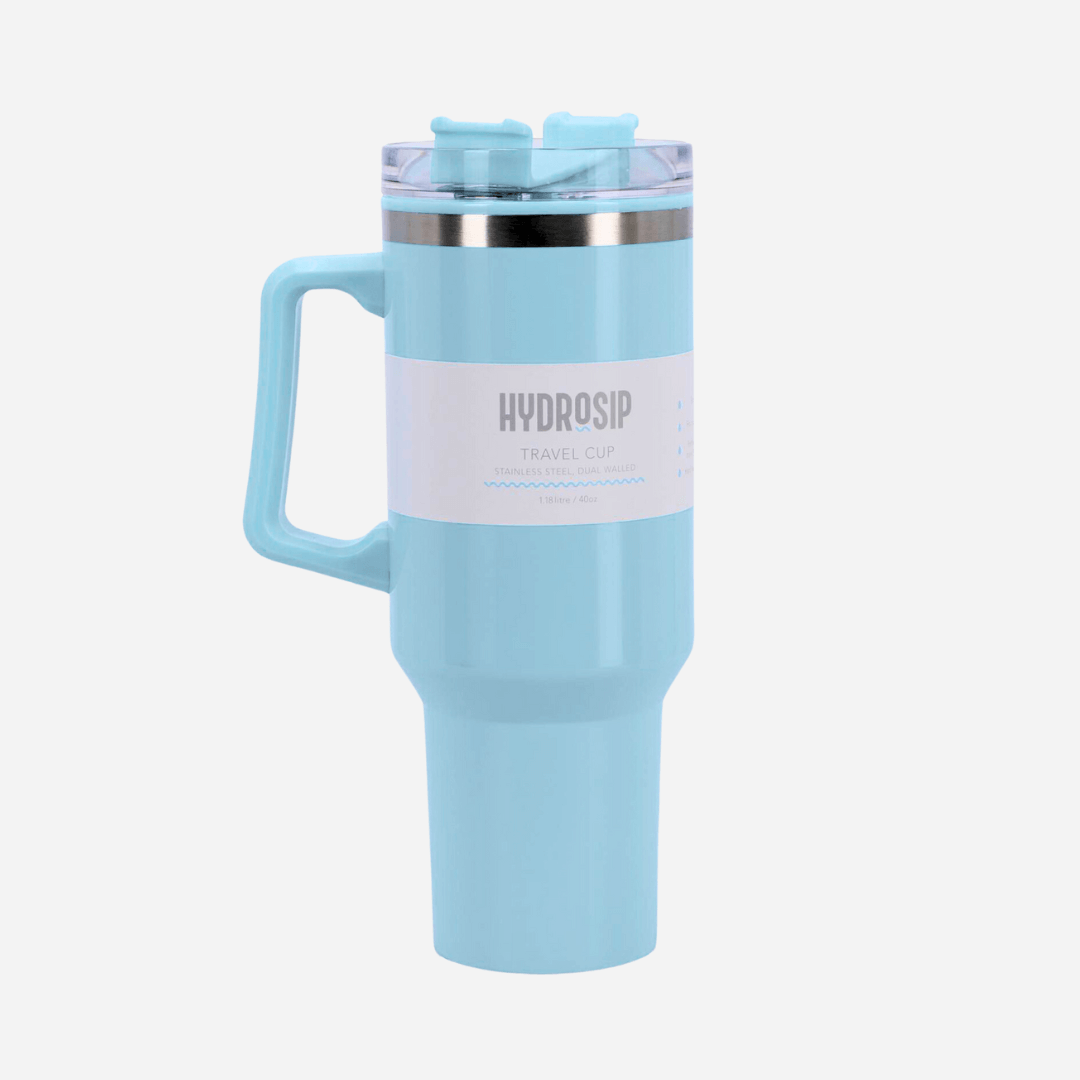 HydroSip Double Walled Large 1.18 Litre Travel Cup Pastel Colours