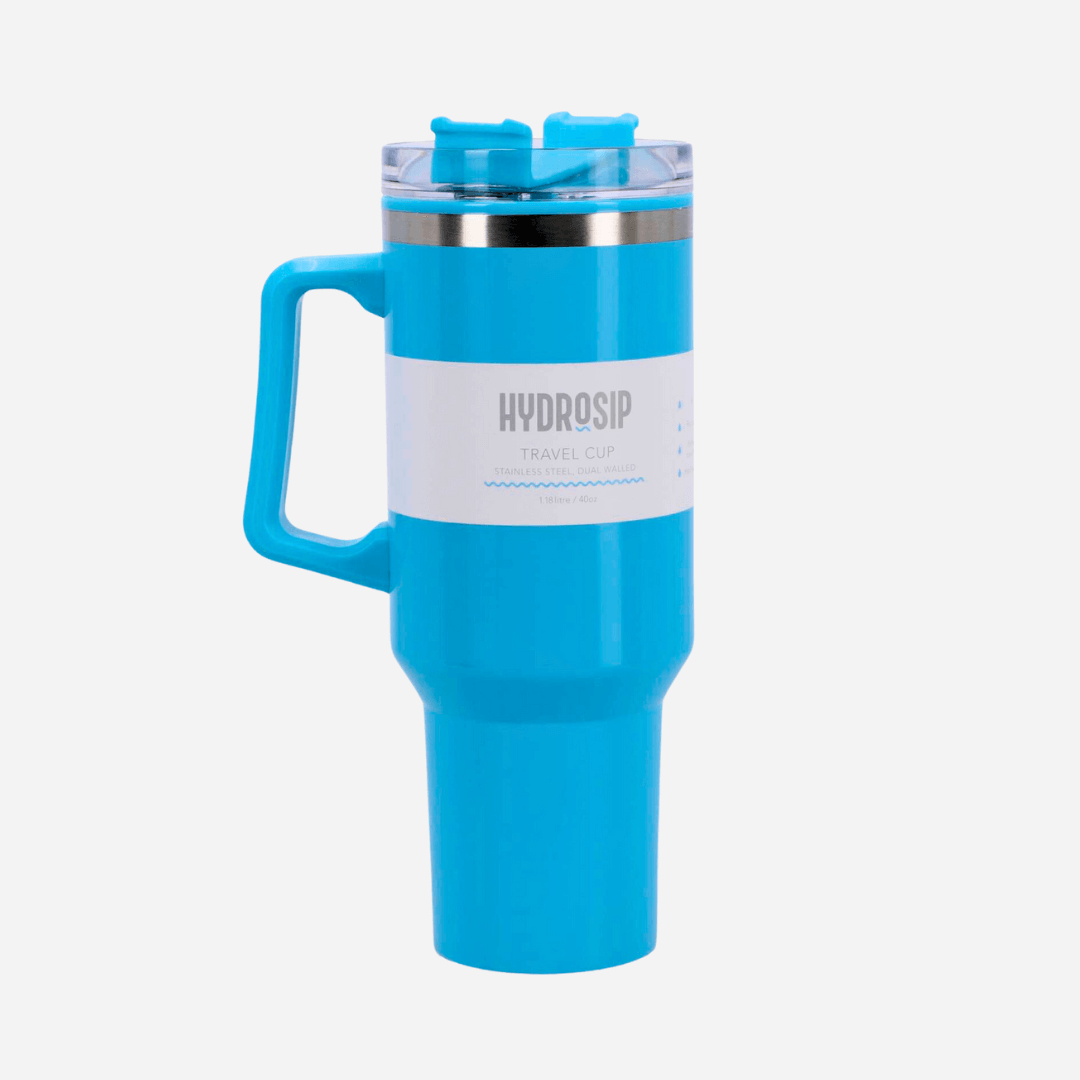 HydroSip Double Walled Large 1.18 Litre Travel Cup Bold Colours