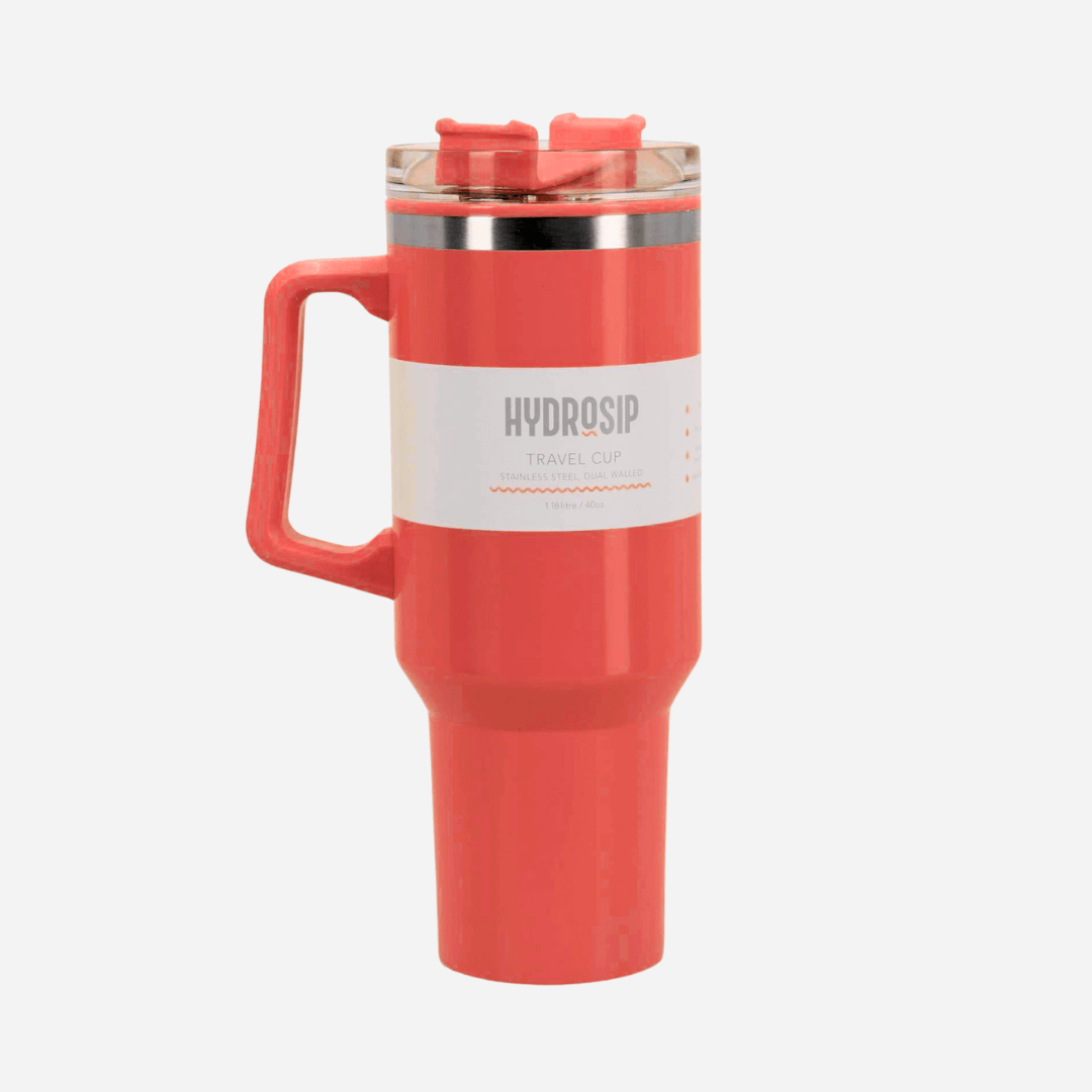 HydroSip Double Walled Large 1.18 Litre Travel Cup Bold Colours