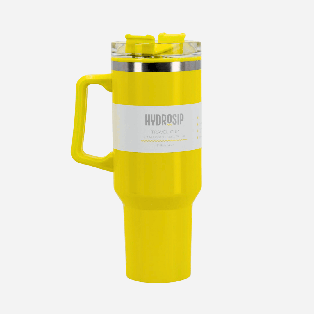 HydroSip Double Walled Large 1.18 Litre Travel Cup Bold Colours