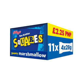 Kellogg's Rice Krispies Squares Marshmallow Snack Bars 11 x 4 x 28g Packs