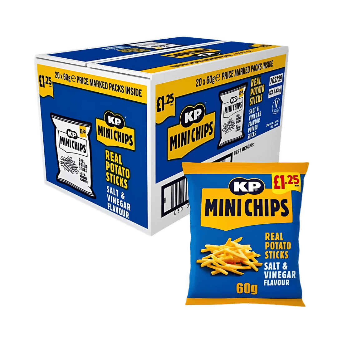 KP Mini Chips Real Potato Sticks Salt & Vinegar