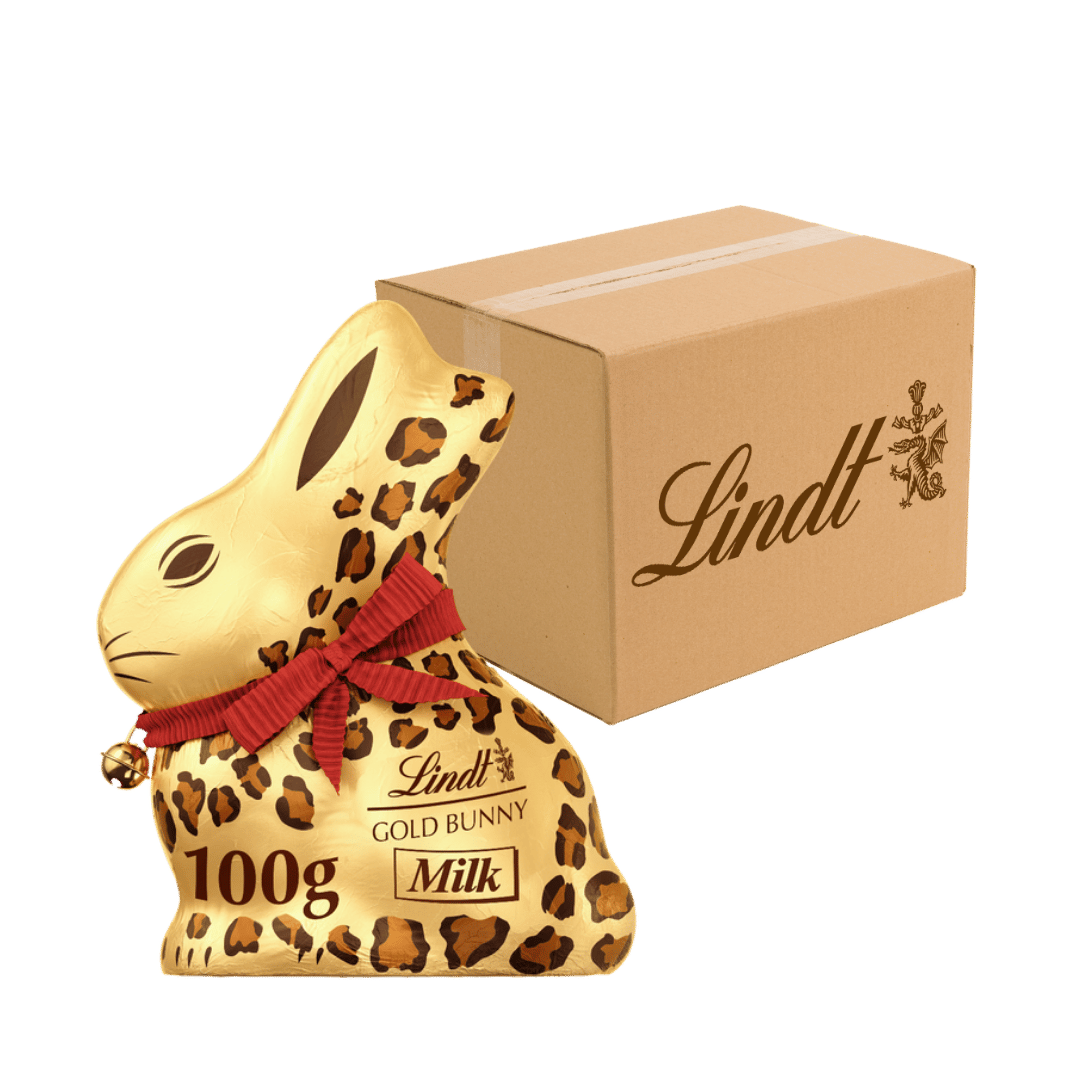 Lindt 100g GOLD Safari BUNNY Milk Chocolates Special Edition