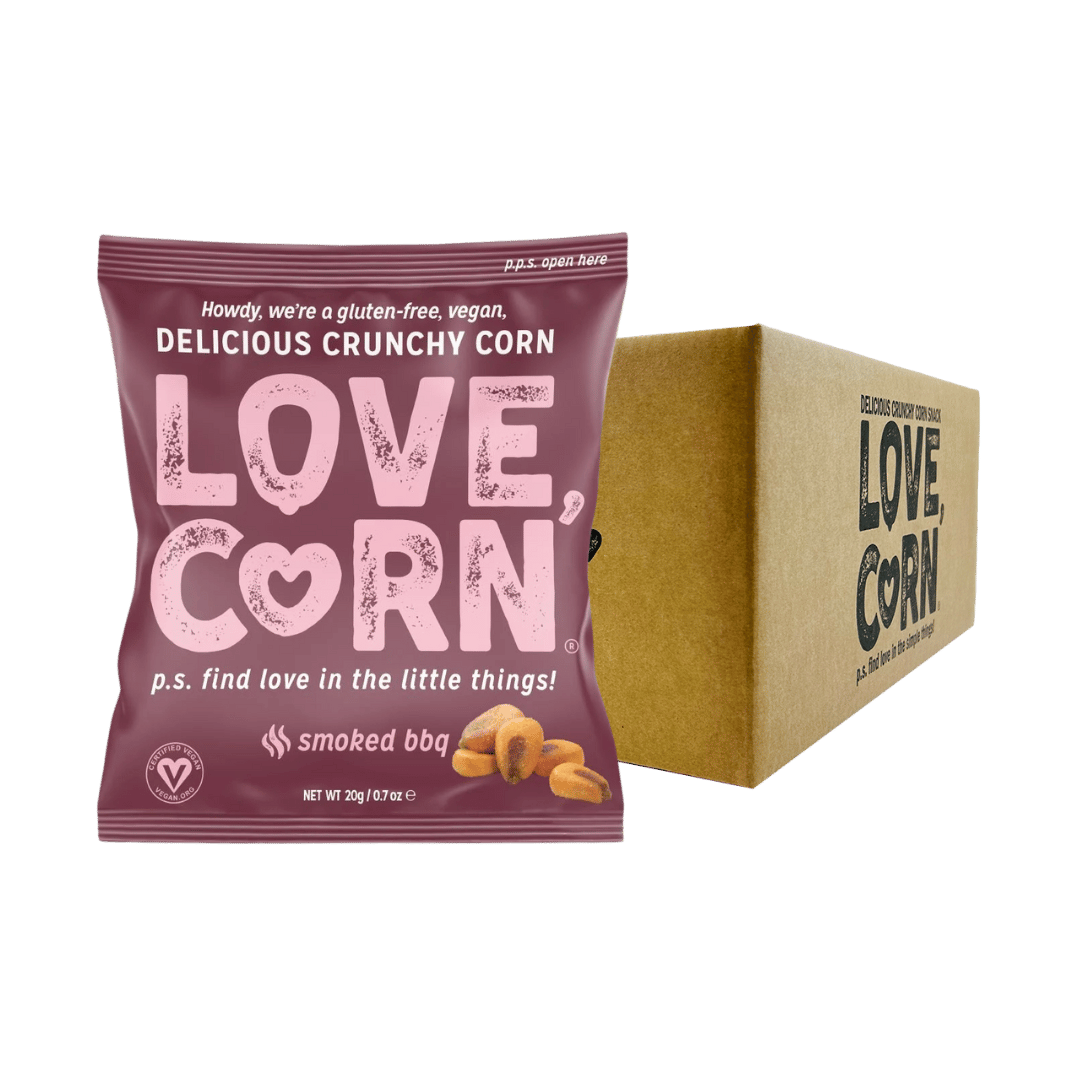 BULK SPECIAL Love Corn Smoked BBQ Flavour Crunchy Corn Packs