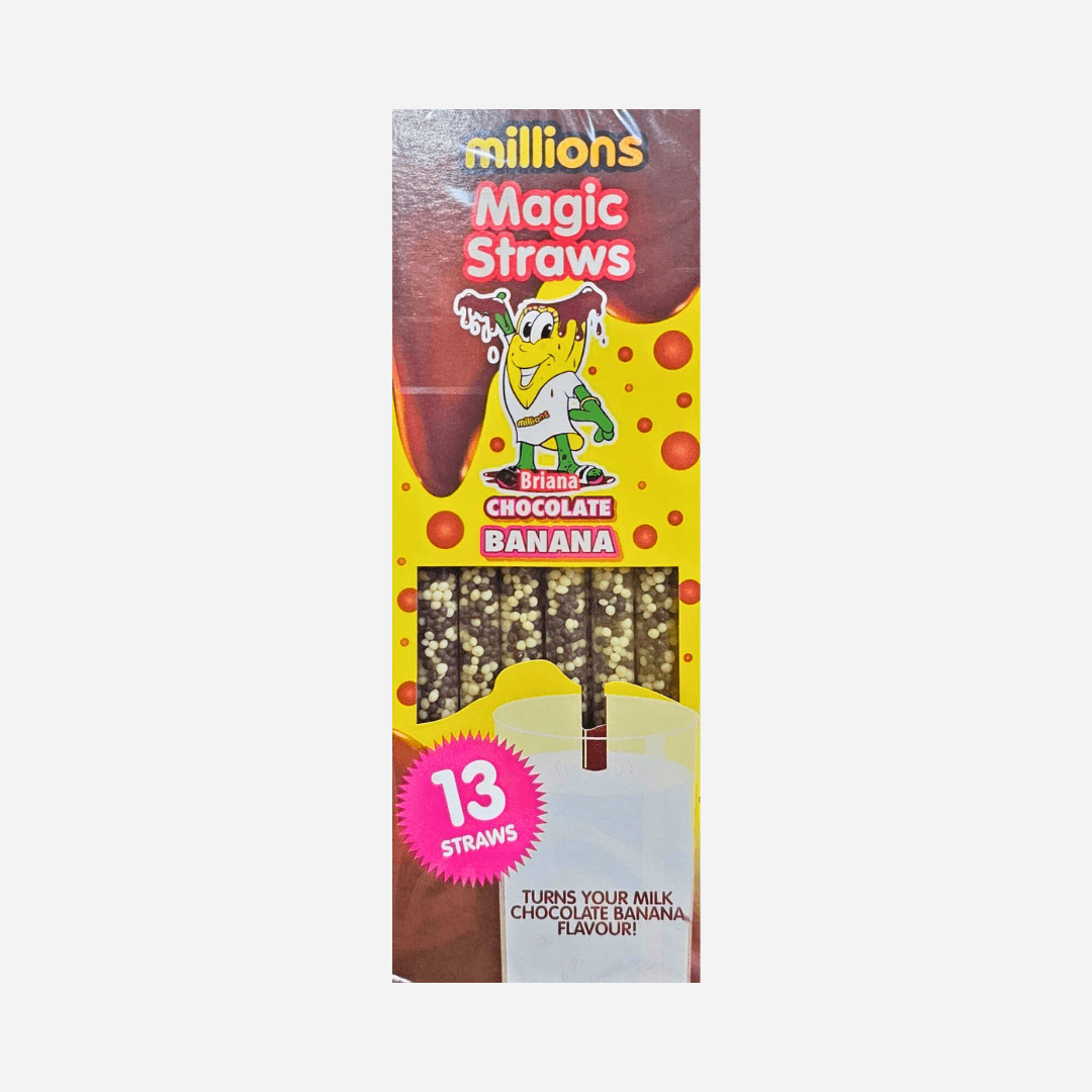 Millions Chocolate Banana Flavour Magic Straws